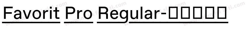 Favorit Pro Regular字体转换